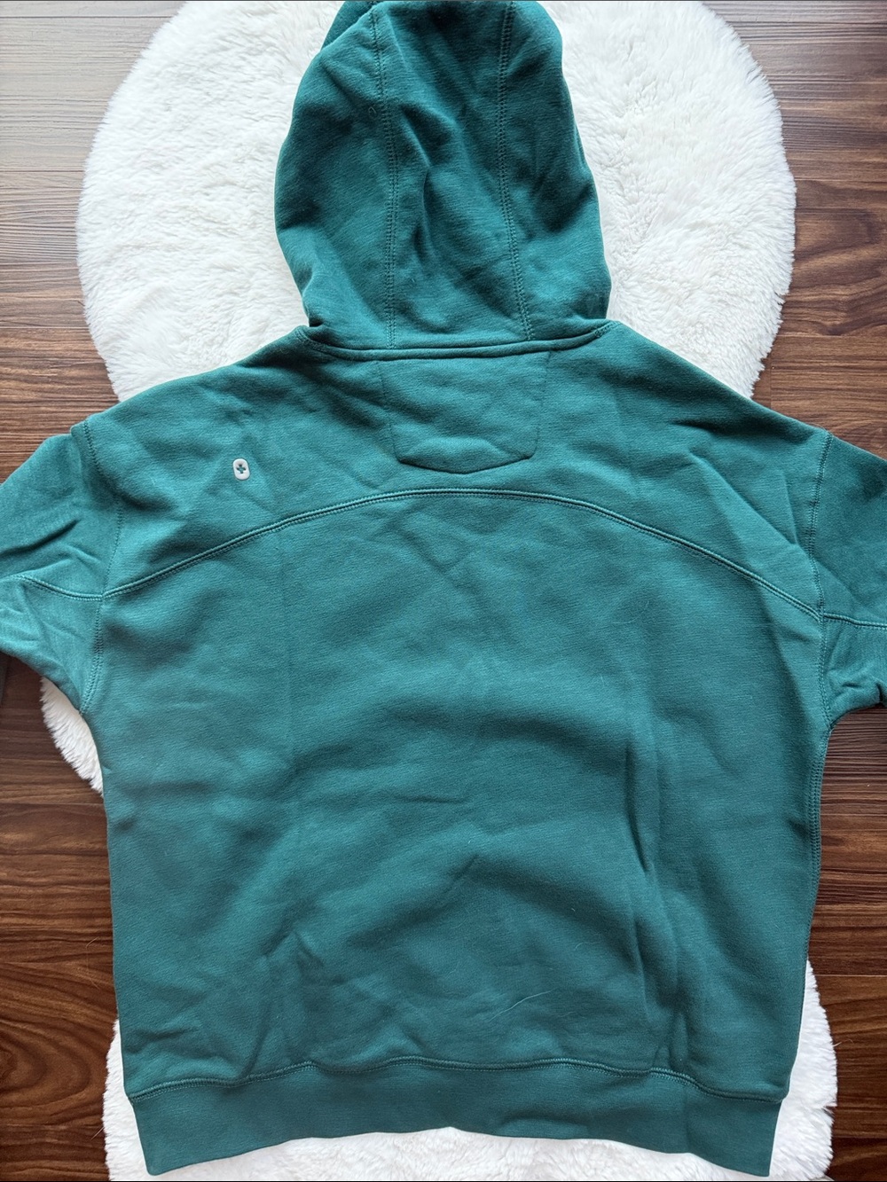 NWT Figs Off Shift Hooded Sweatshirt Caribbean Blue size M - Picture 8 of 9